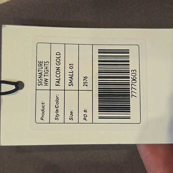 New Stronger Label "The Signature One" Falcon Gold Leggings - Picture 7 of 12